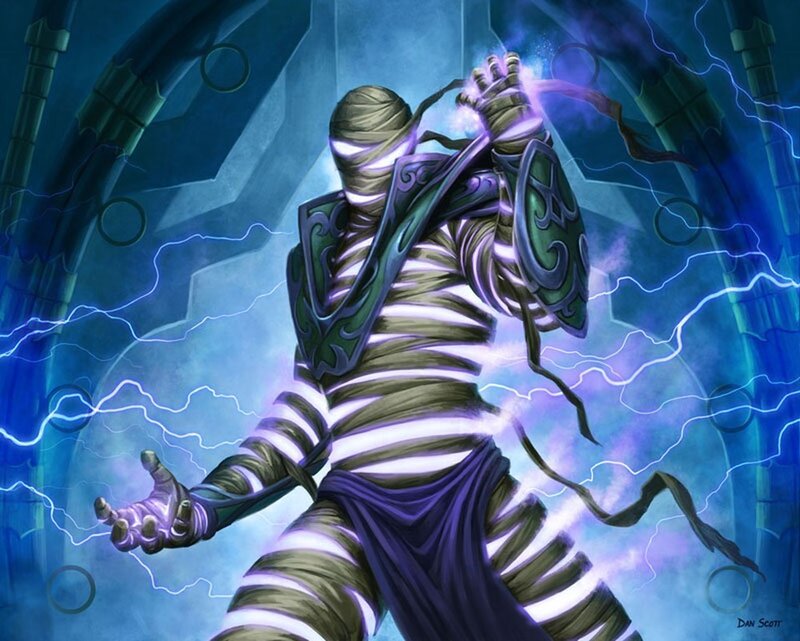 Mummy-like Figure — Blue