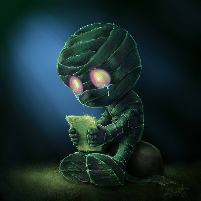 mummy reading a letter