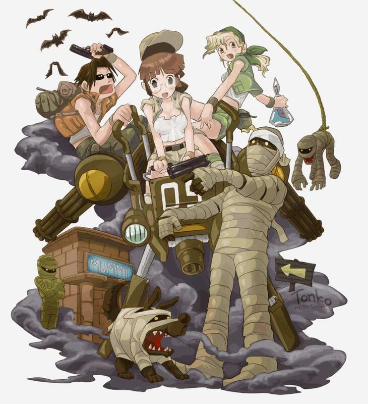 Mummy-themed adventure illustration