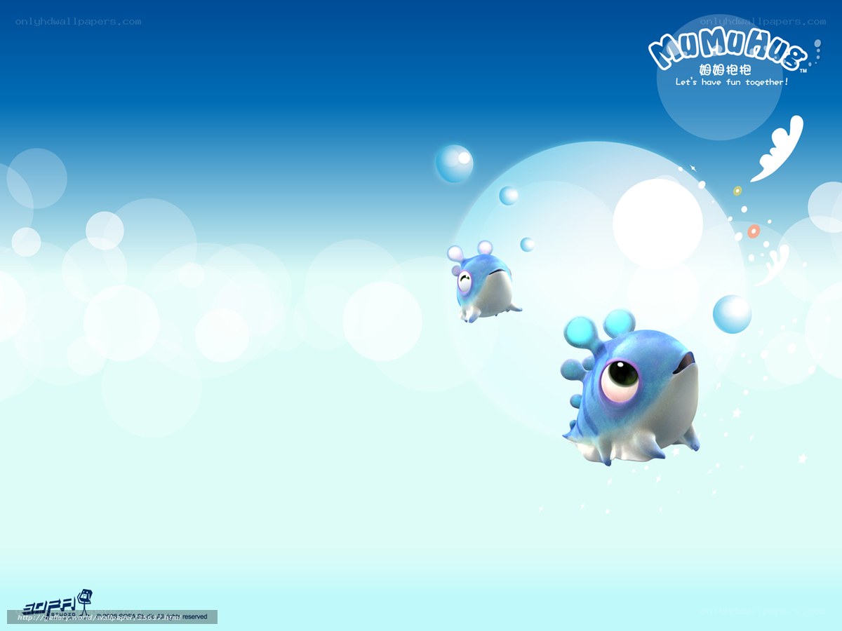 MumuHug characters in water