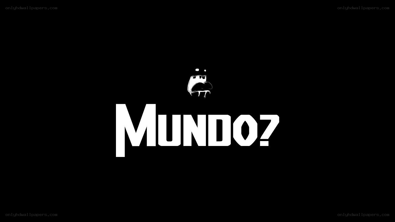 Mundo logo with character