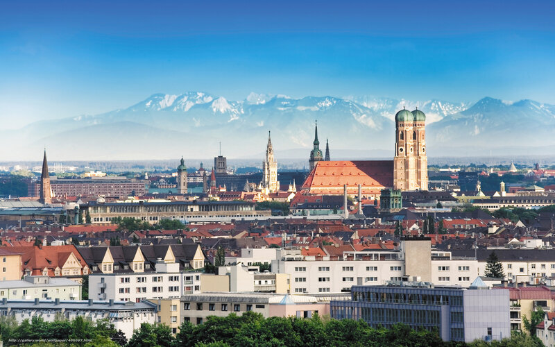 Munich Cityscape — Blue, Serene