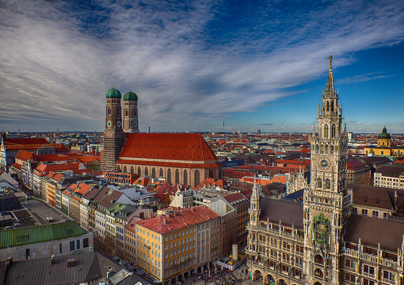 Munich Cityscape — Blue