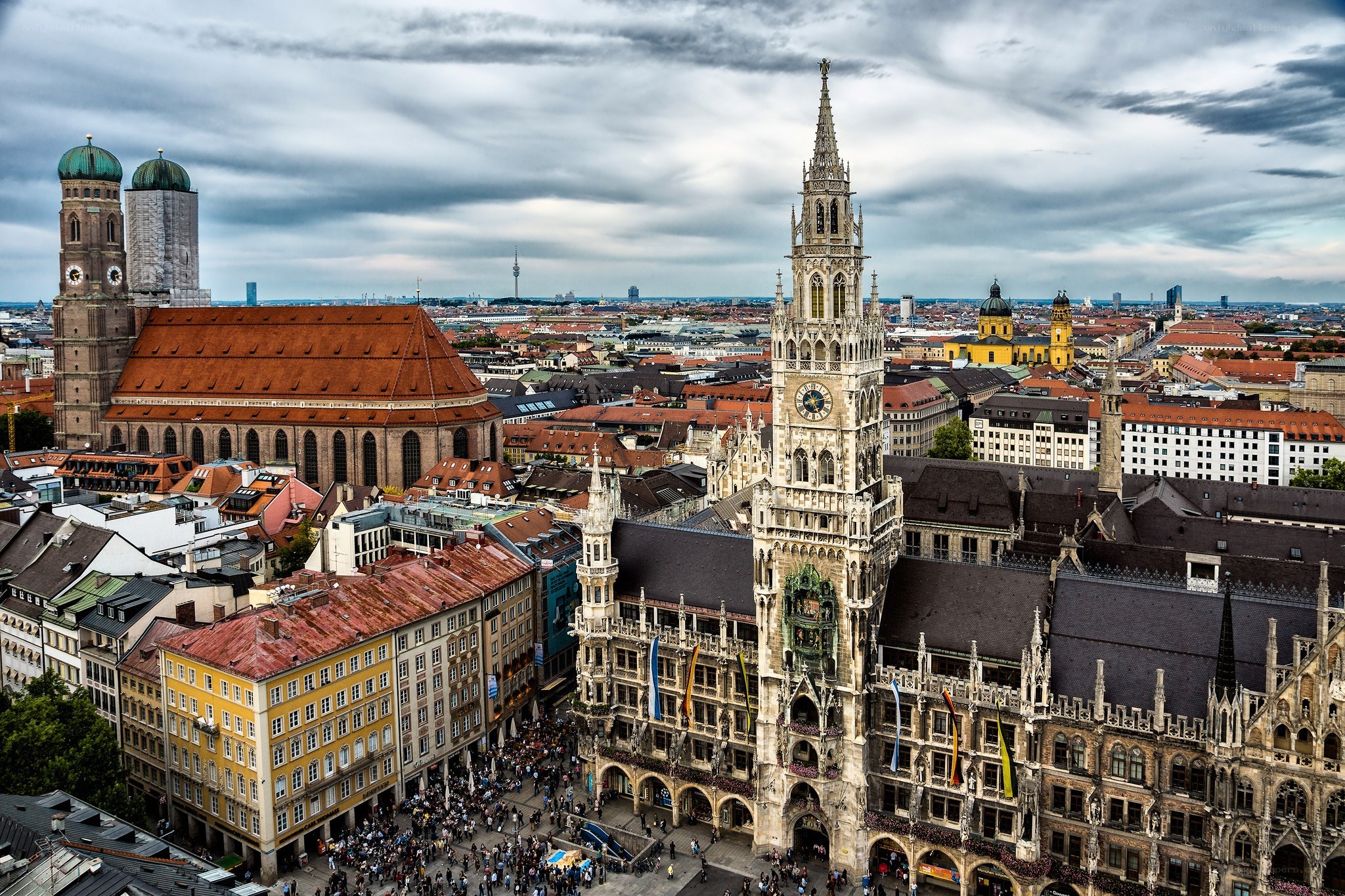 Munich cityscape with town hall