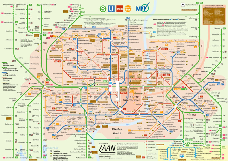 Munich public transport map