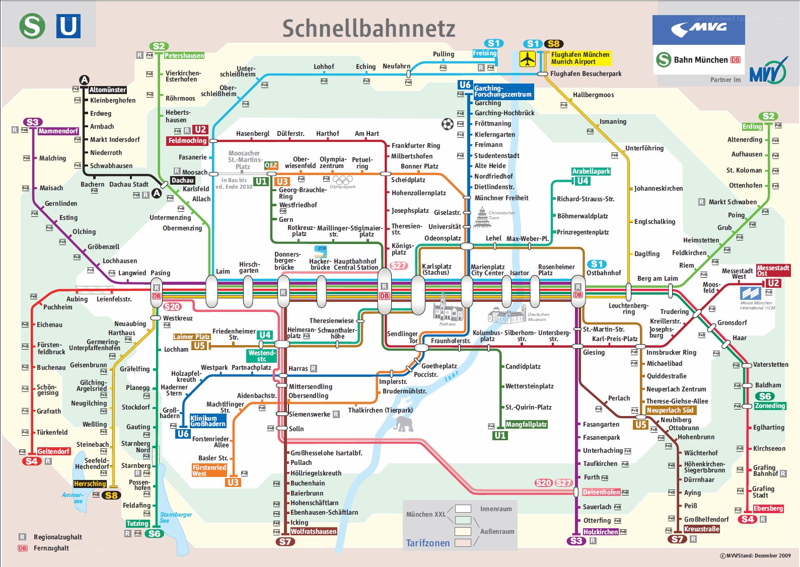 Munich S-Bahn network map