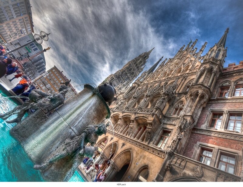 Munich town hall and fountain