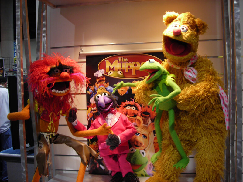 Muppet characters on display