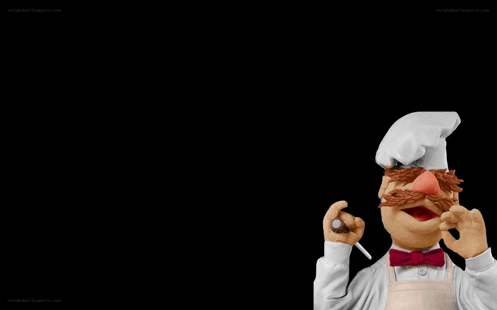 Muppet chef with cigar