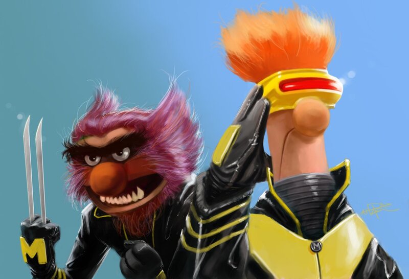 Muppets as X-Men characters
