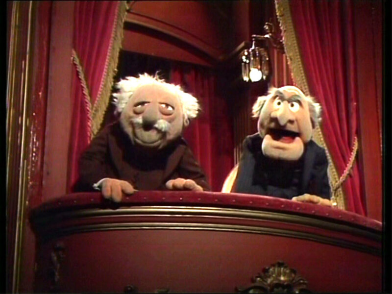 Muppets in a theater box