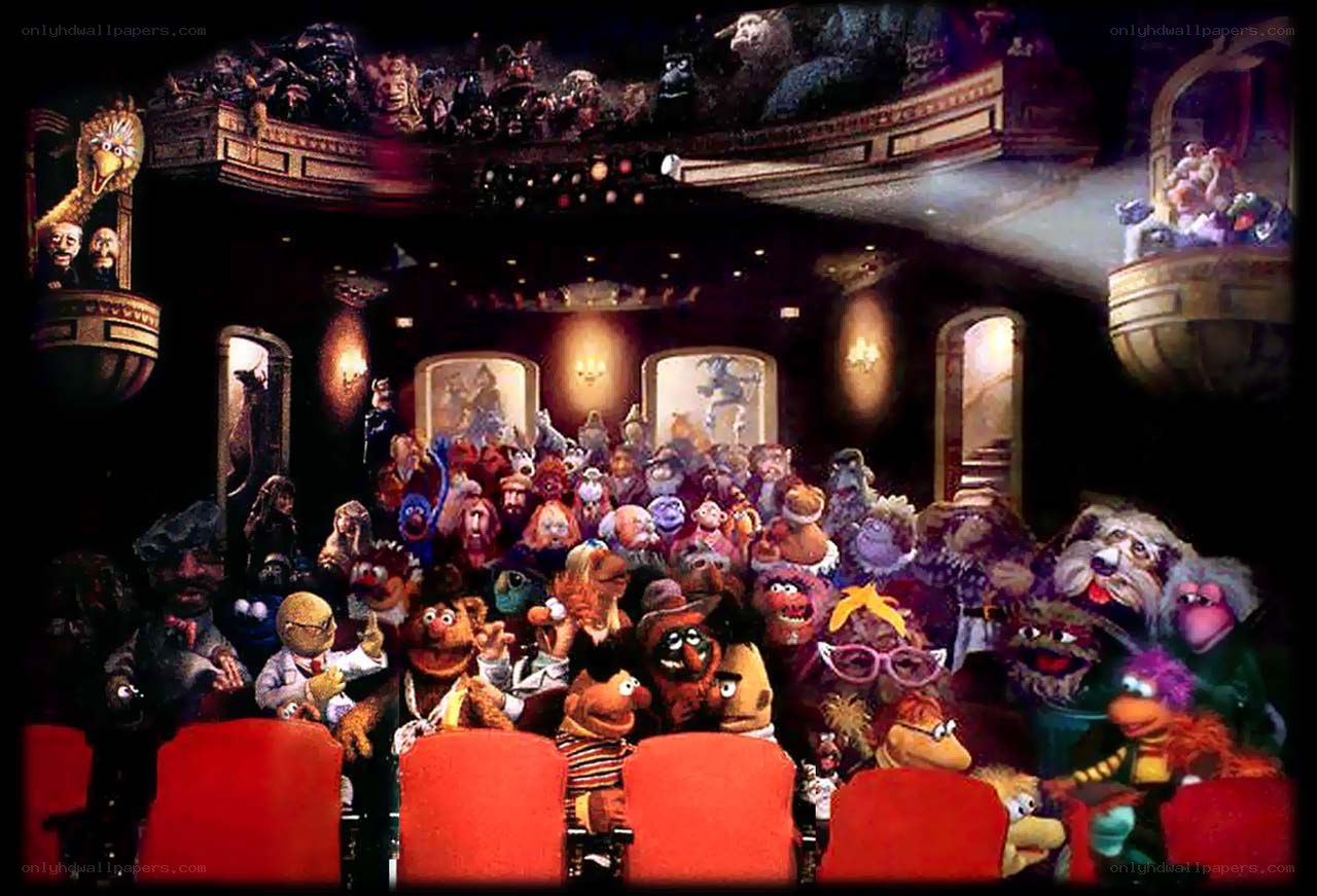 Muppets in a theater