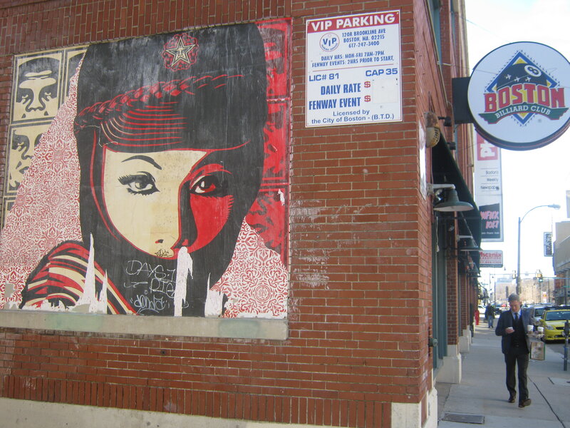 Mural and billiard club in Boston
