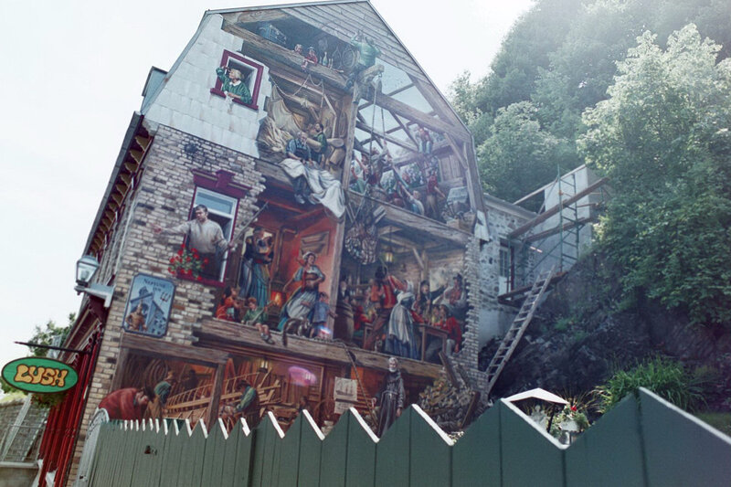 Mural of a Cutaway House
