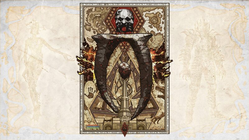 Mural of a Skull and Horns