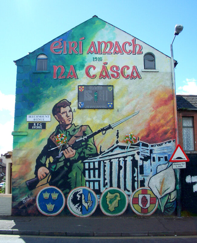 mural of irish revolutionary
