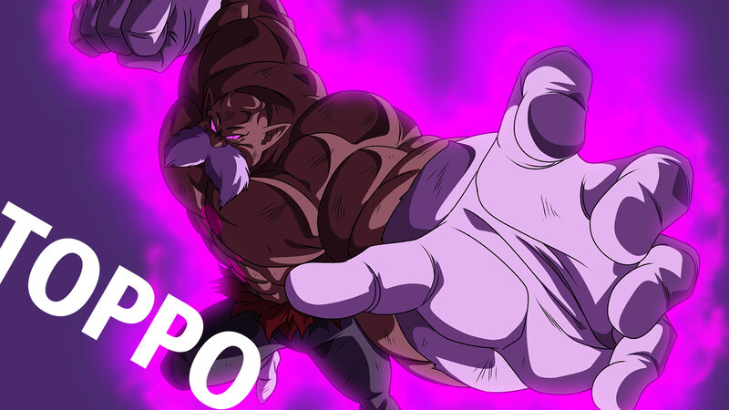 Muscled Character in Purple Aura