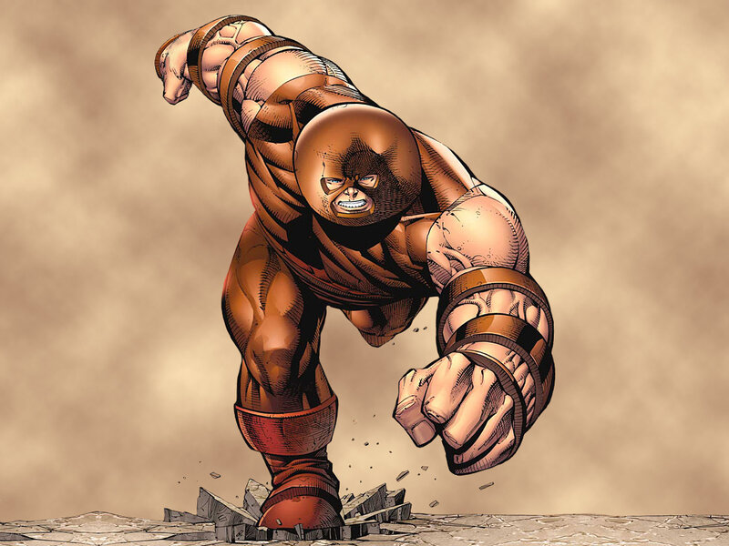 Muscular Character in Brown Suit
