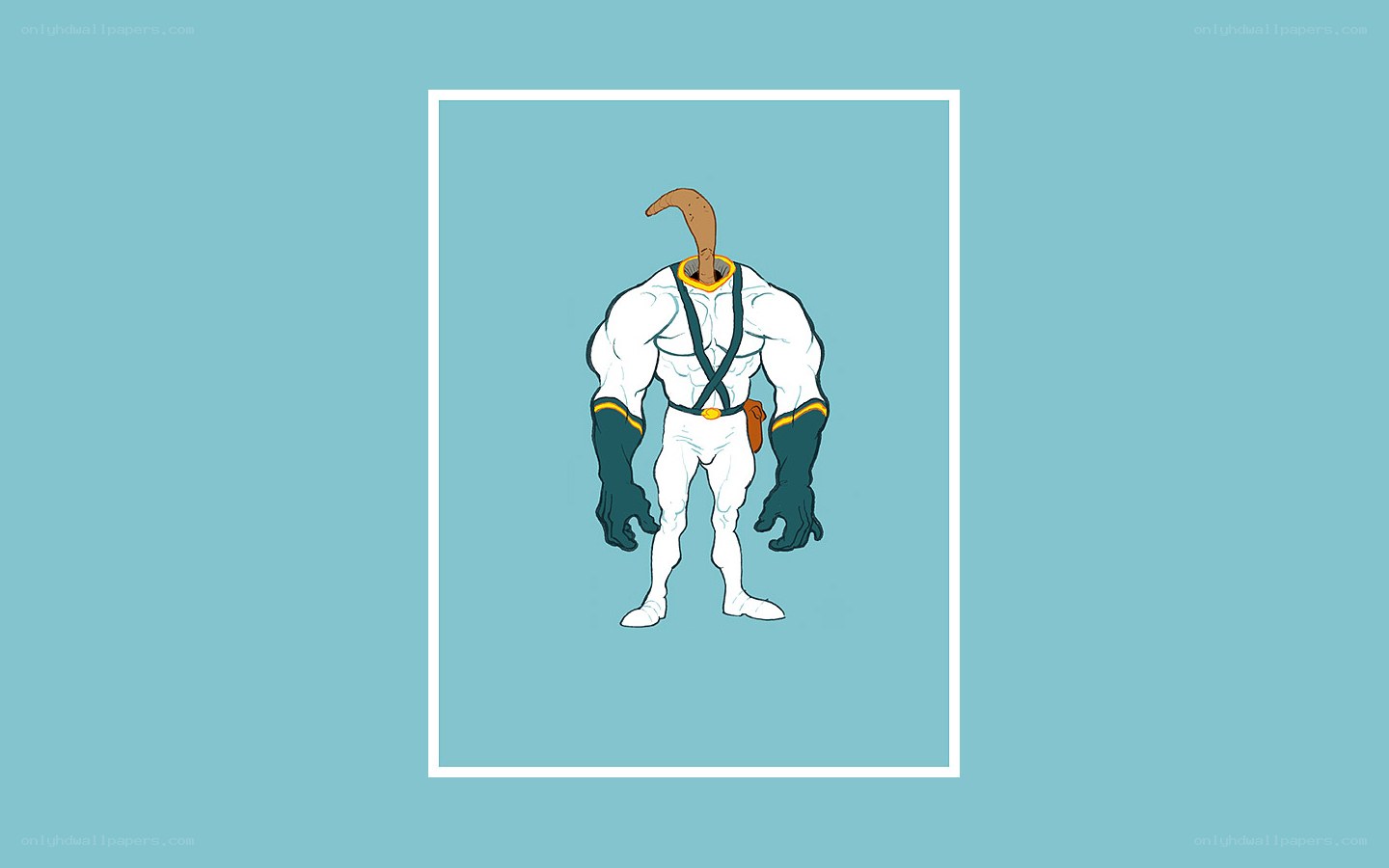 muscular character with tentacle