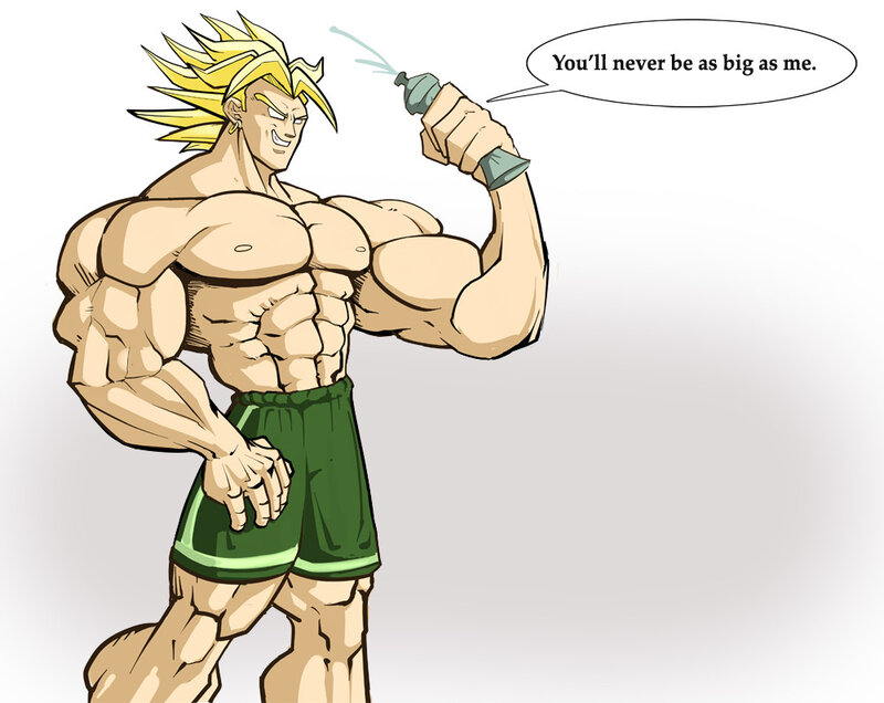 Muscular Character with Yellow Hair