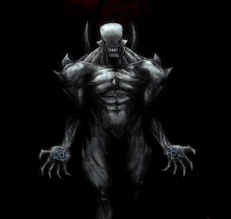 Muscular Demon Figure