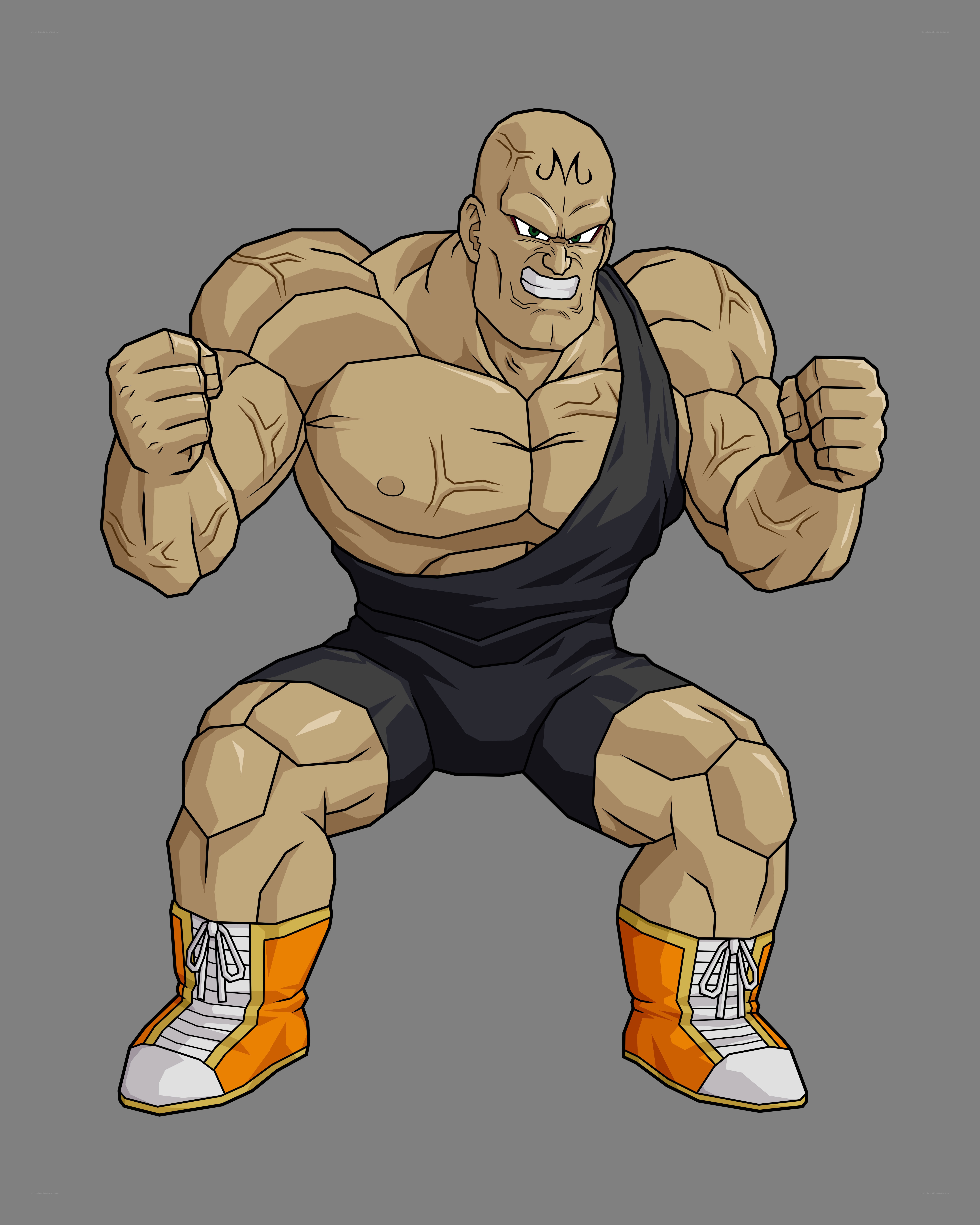 muscular fighter character