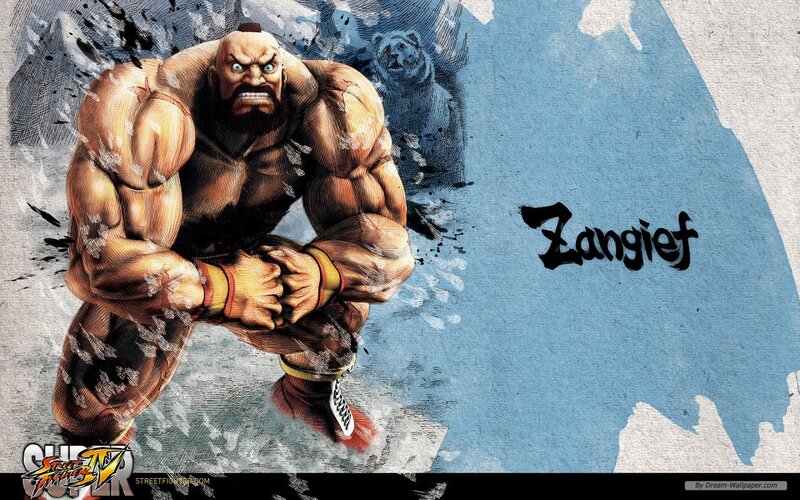 Muscular Fighter Crouching