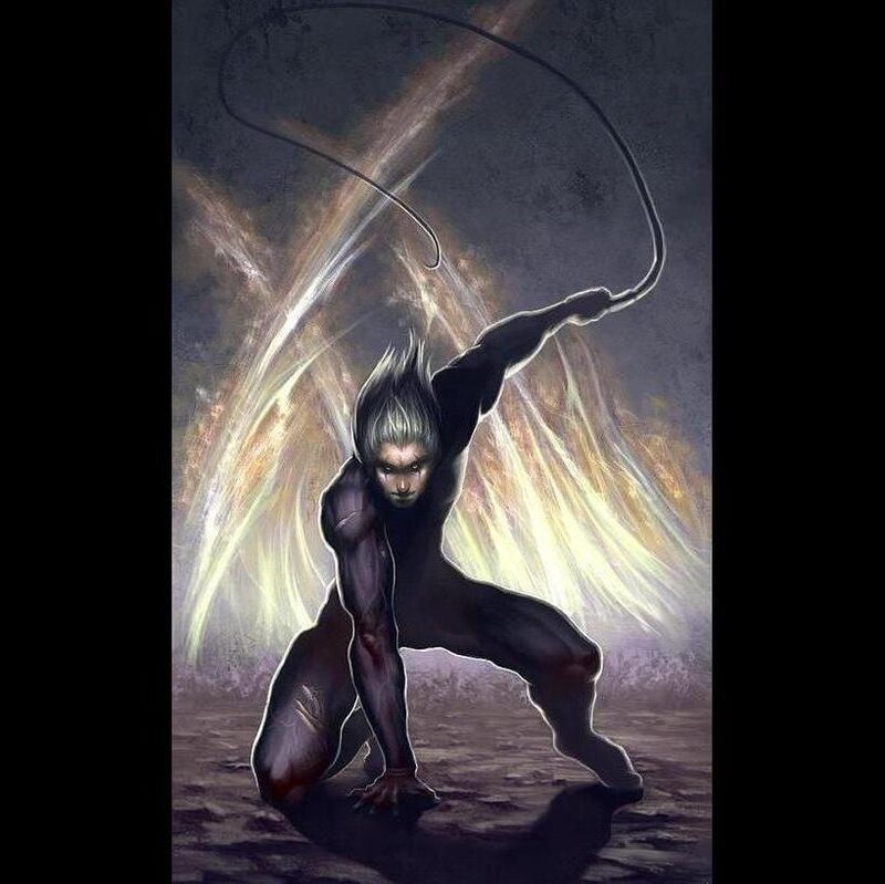 Muscular Figure with Whip