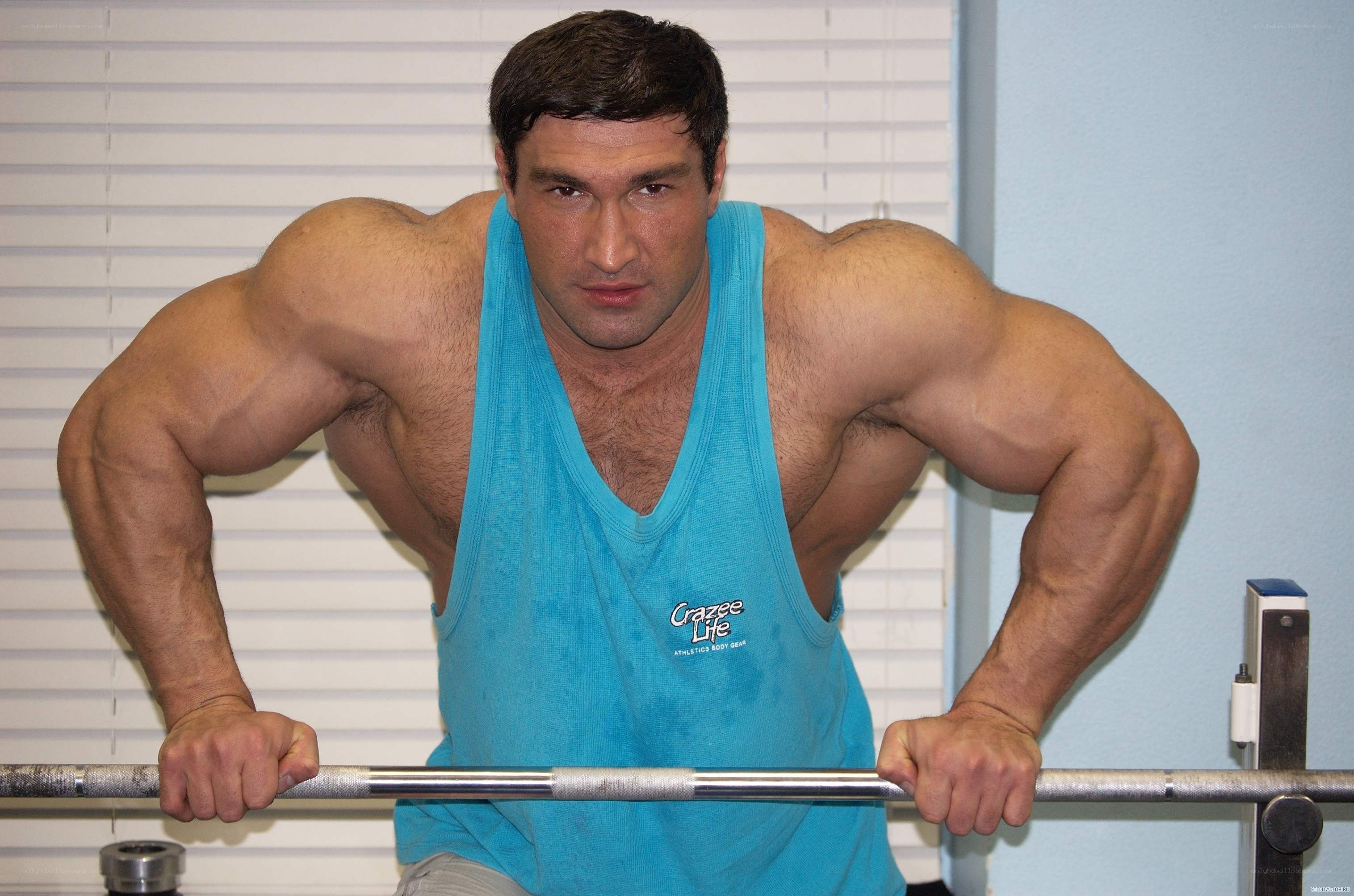 muscular man at gym
