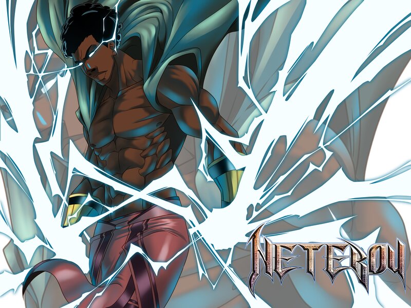 Muscular Man Breaking Glass