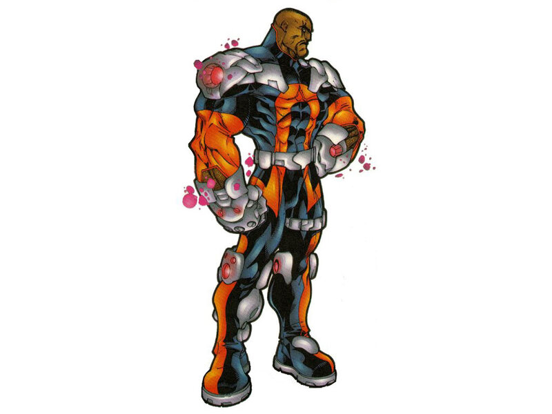Muscular Man in Armor