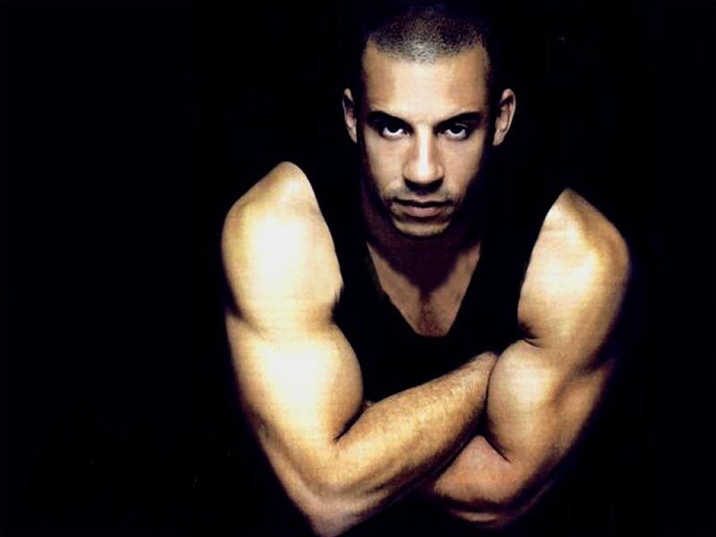 Muscular Man in Black