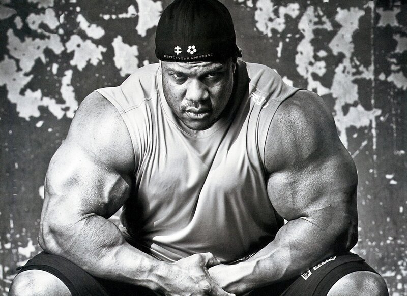muscular man in cap