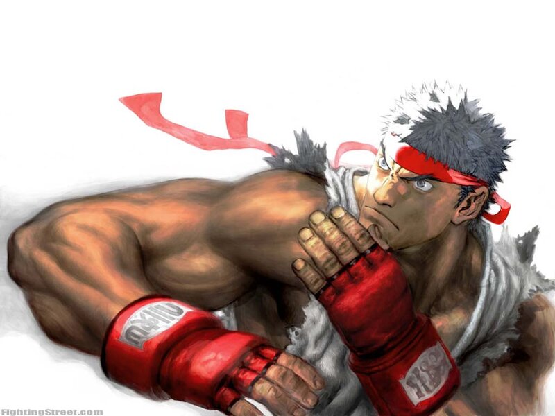 Muscular Man in Red Gloves