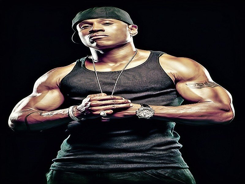 Muscular Man in Tank Top — Black, Dramatic