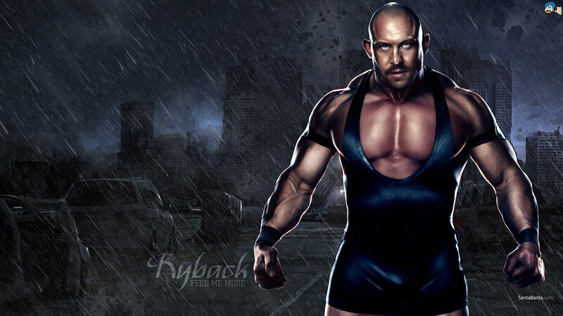 Muscular Man in Wrestling Suit