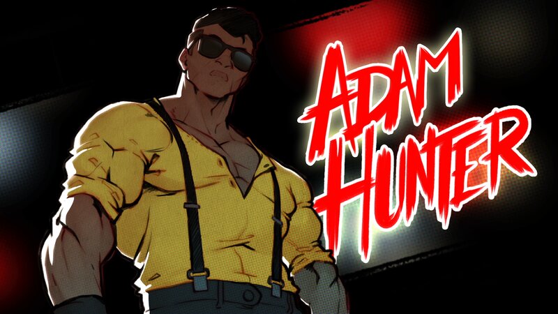 Muscular Man in Yellow Shirt — Dramatic