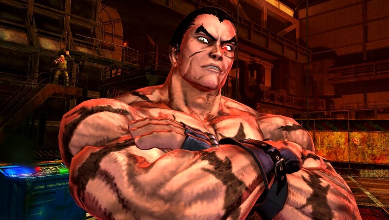 Muscular Man with Black Hair