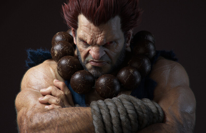 Muscular Man with Red Hair — Brown