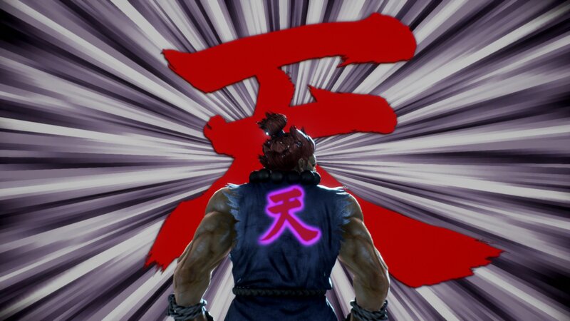 Muscular Man with Red Kanji