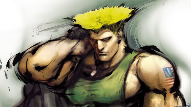 Muscular Man with Yellow Hair — Intense