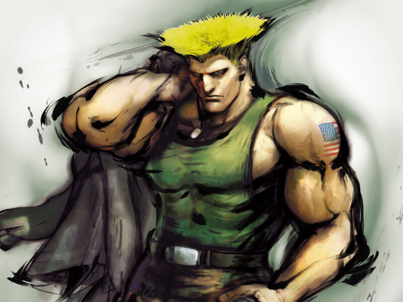 Muscular Man with Yellow Hair