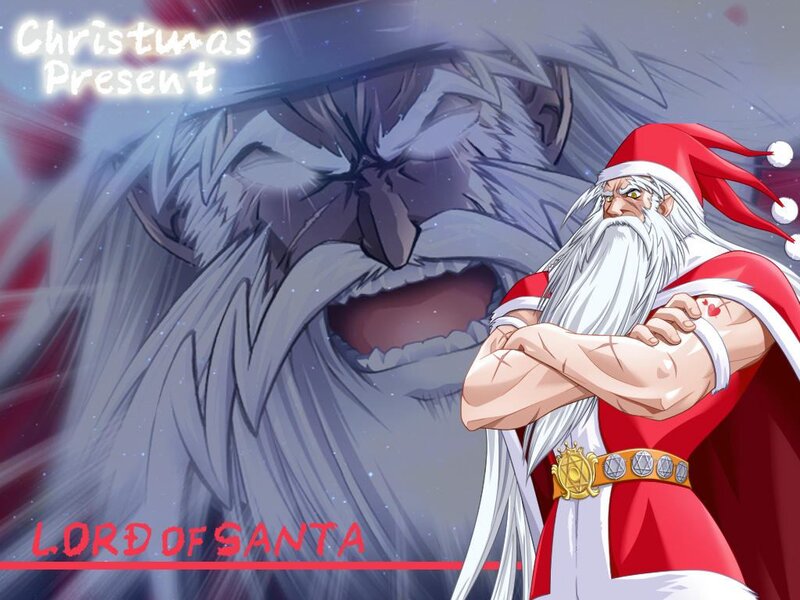 Muscular Santa Claus — Red