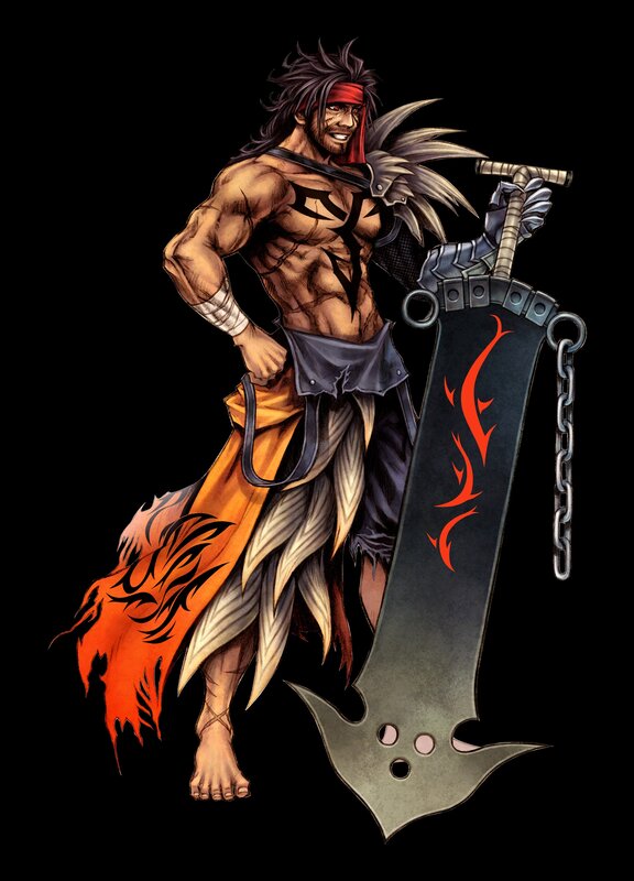 muscular warrior with large sword