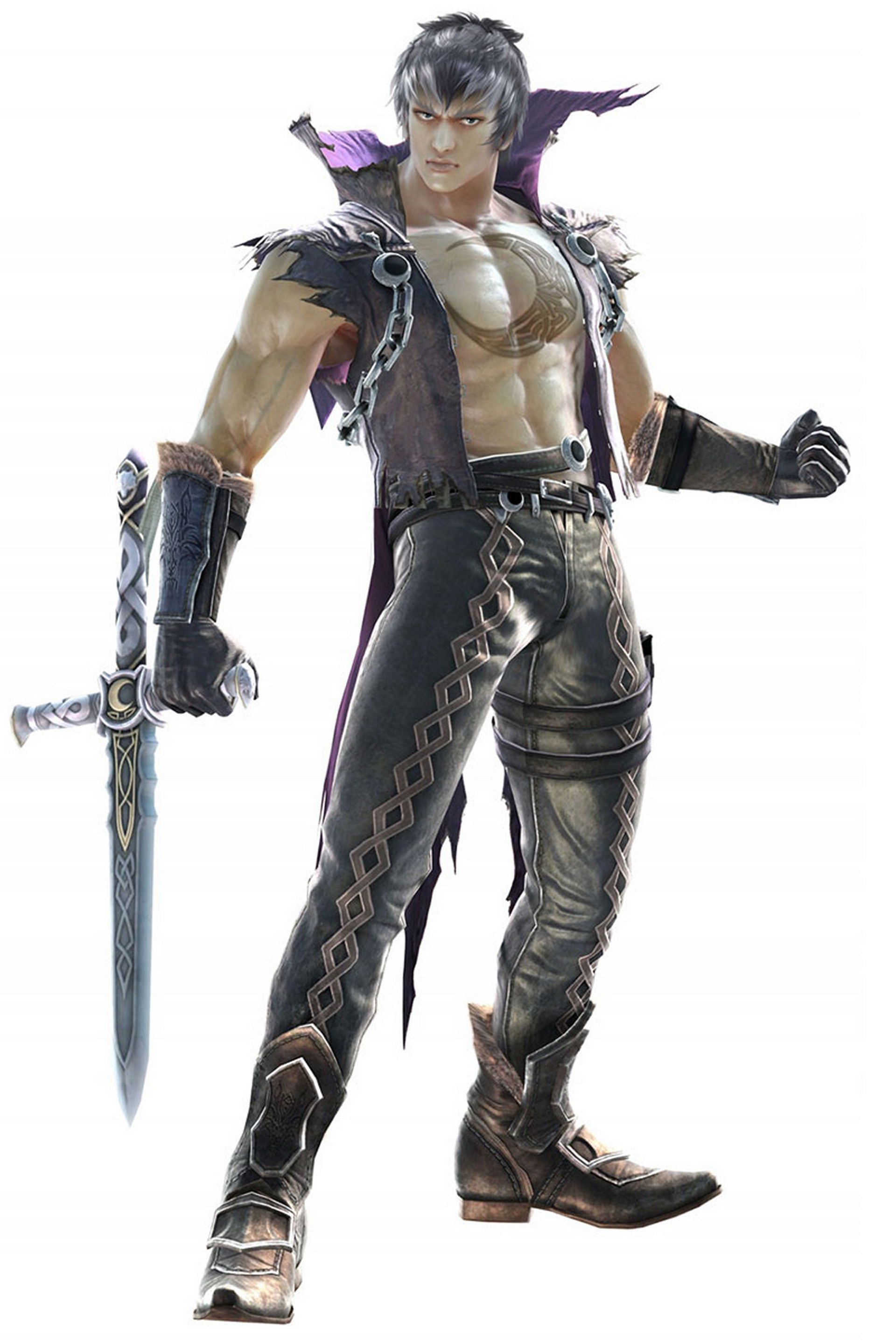 muscular warrior with sword