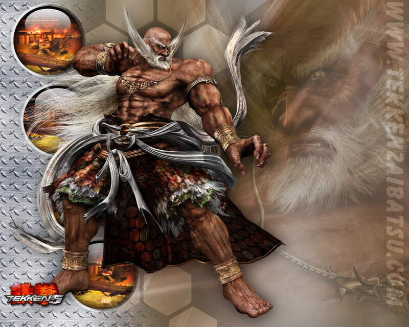 Muscular Warrior with White Beard