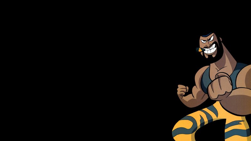 Muscular Wrestler — Black