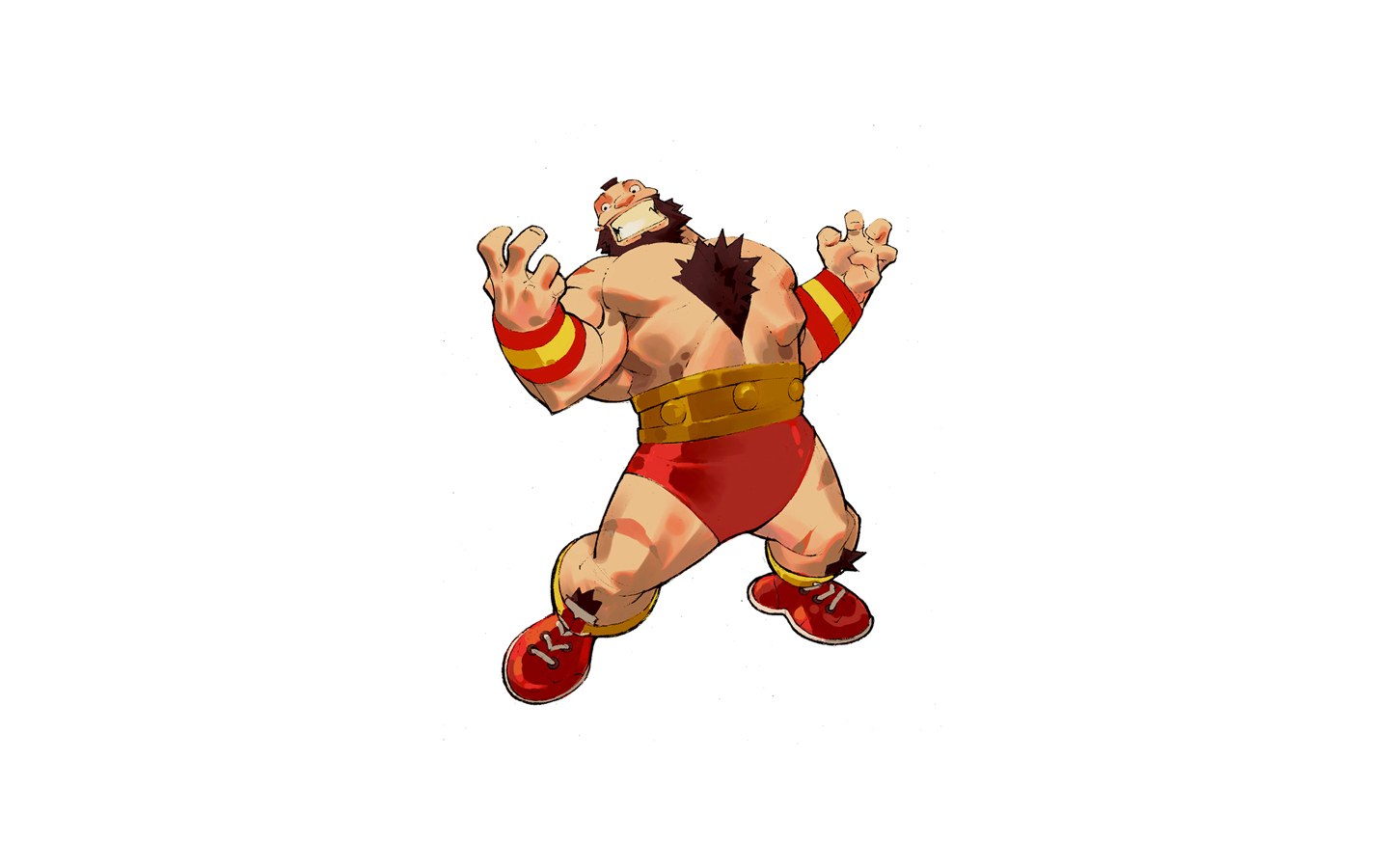 muscular wrestler character
