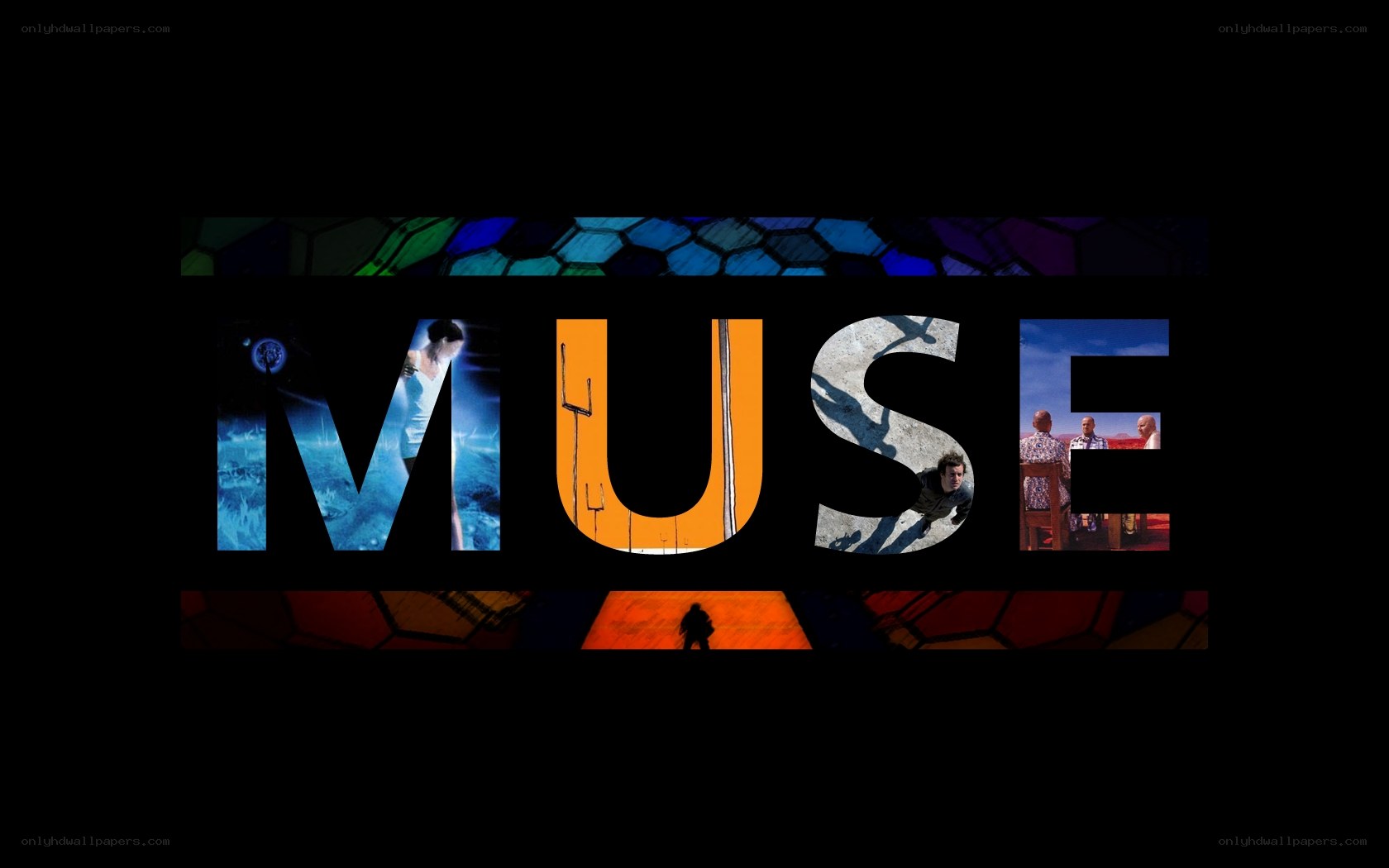 Muse band logo collage