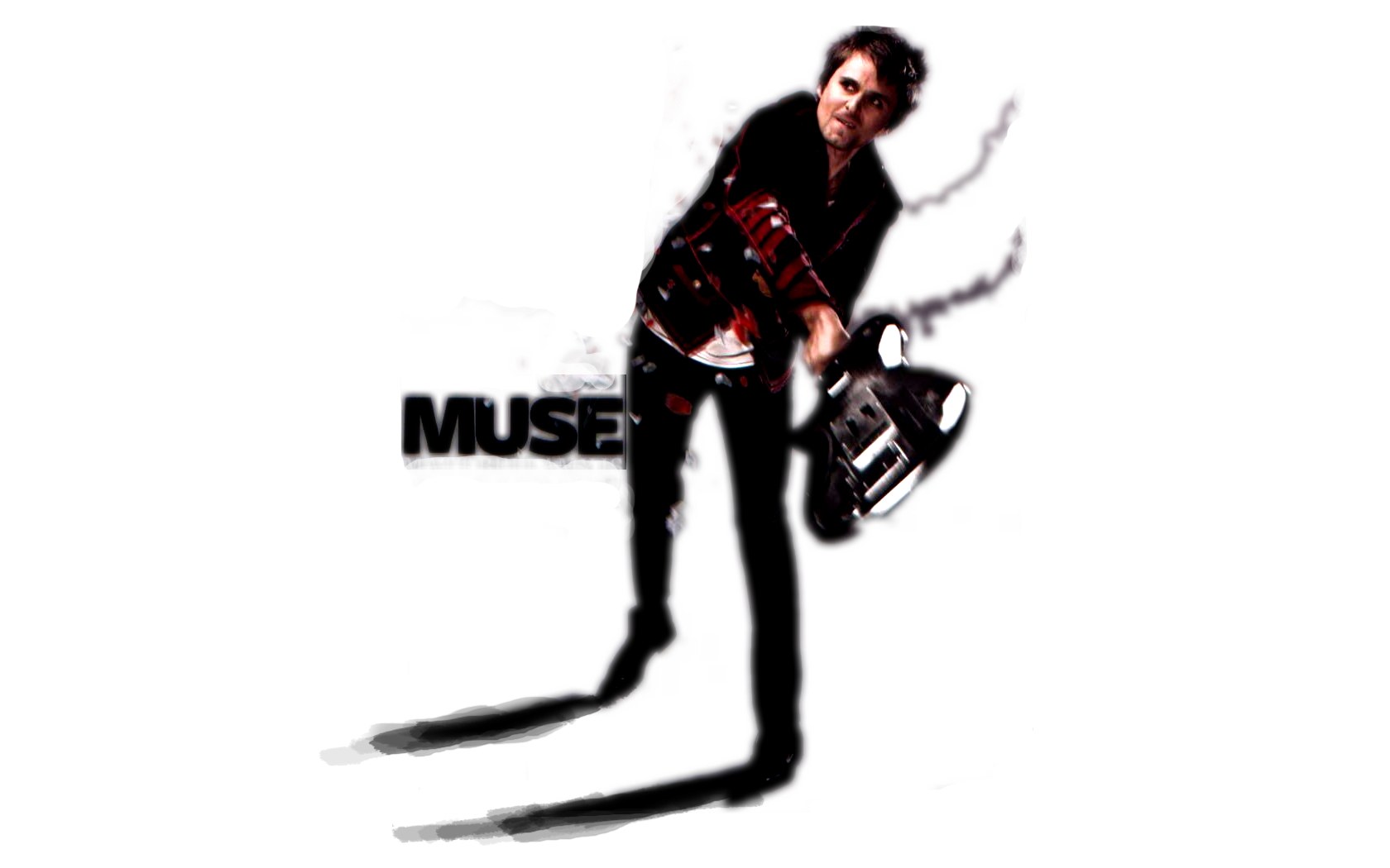 Muse band member with guitar